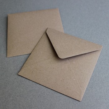 Paquete de sobres craft cuadrados
